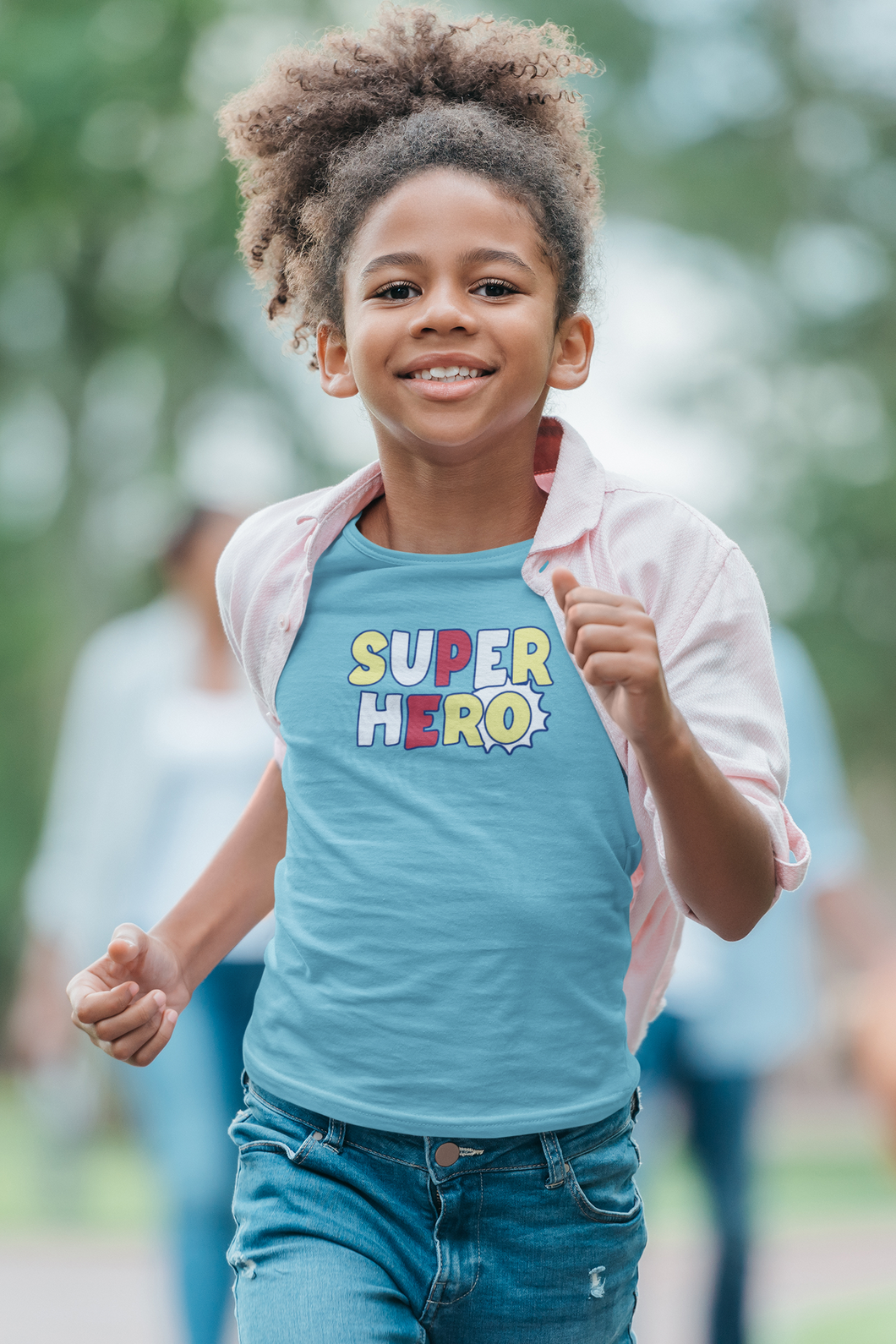 SuperHero Half Sleeves T-Shirt For Girls -KidsFashionVilla