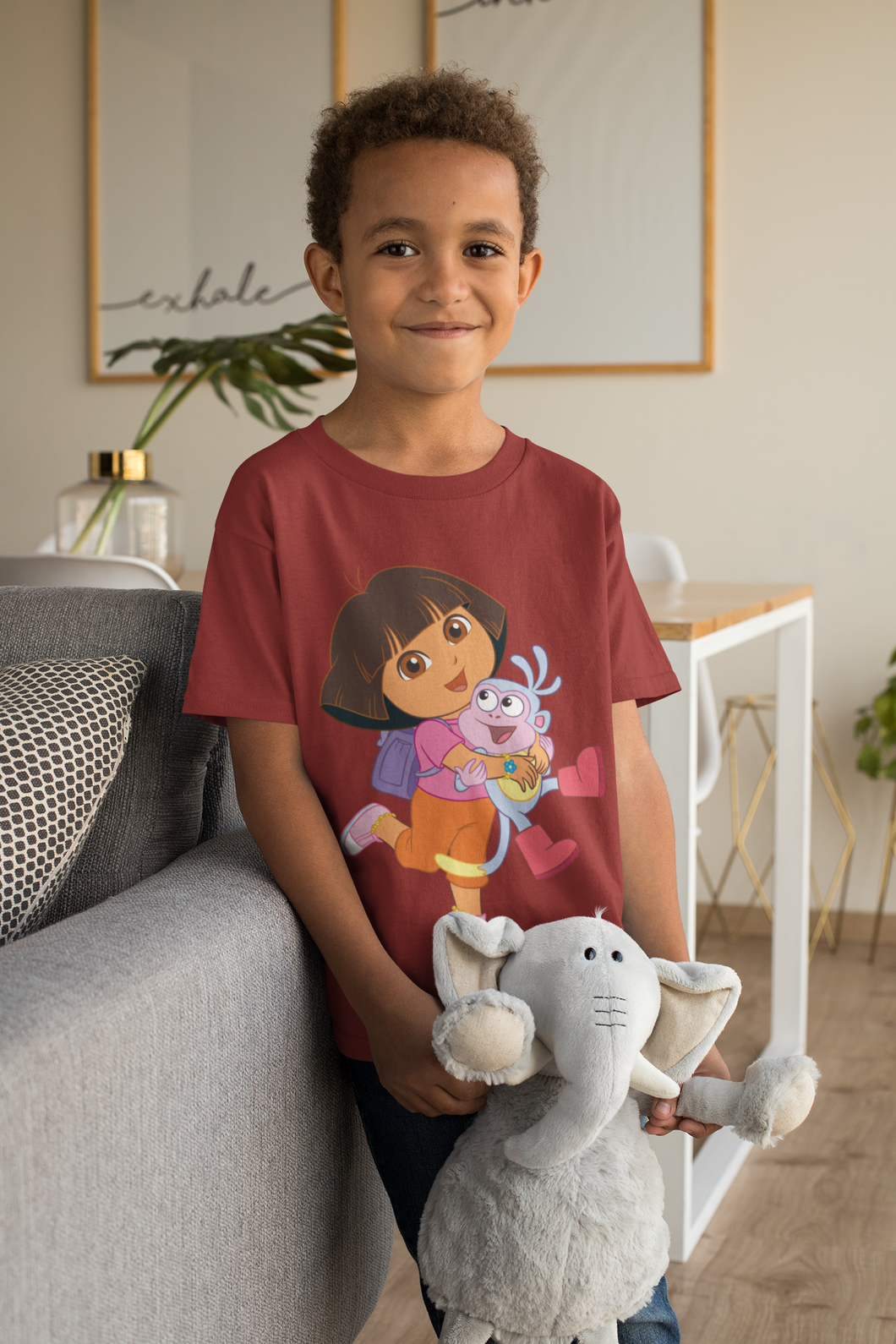 Cute Cartoon Half Sleeves T-Shirt for Boy-KidsFashionVilla