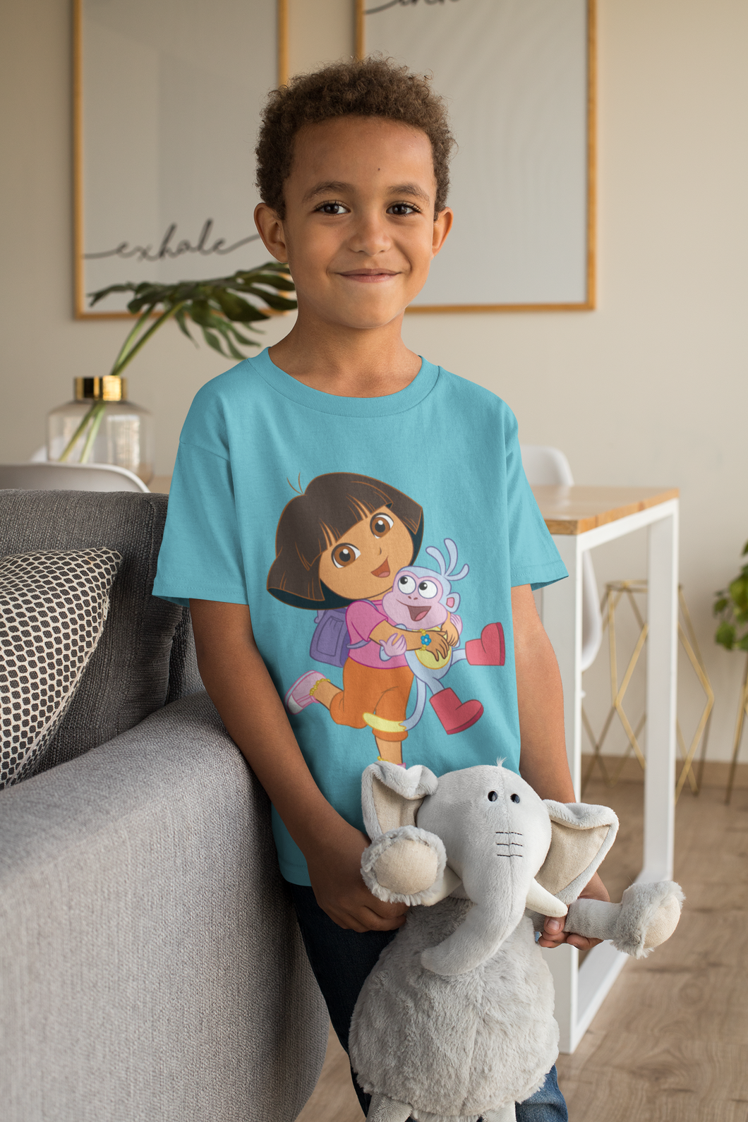 Cute Cartoon Half Sleeves T-Shirt for Boy-KidsFashionVilla