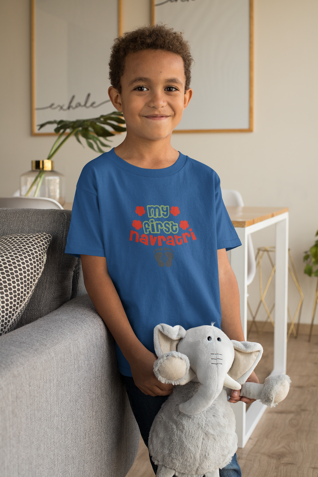My First Navratri Half Sleeves T-Shirt for Boy-KidsFashionVilla