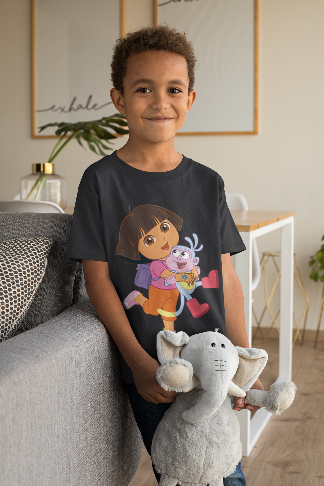 Cute Cartoon Half Sleeves T-Shirt for Boy-KidsFashionVilla