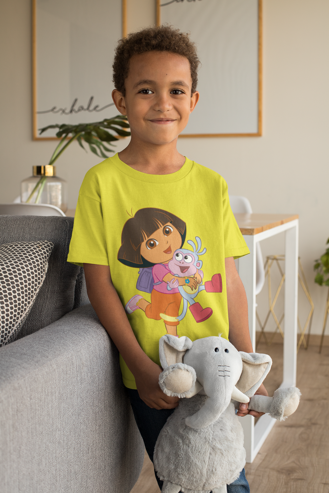 Cute Cartoon Half Sleeves T-Shirt for Boy-KidsFashionVilla
