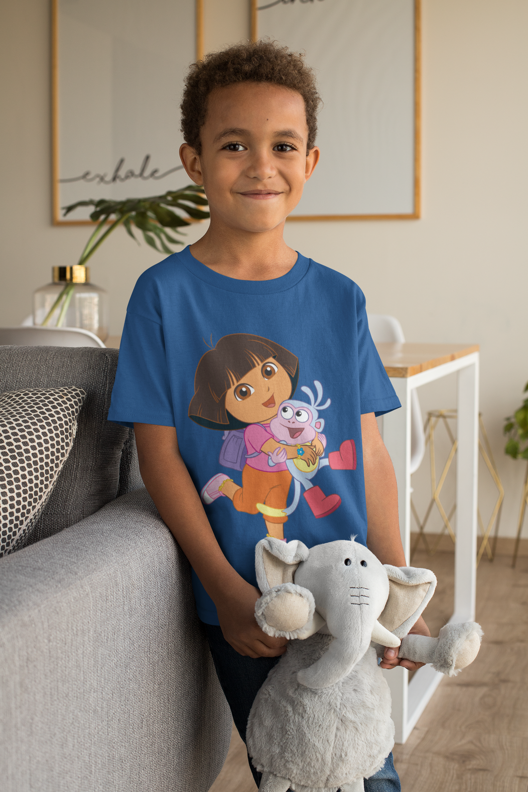 Cute Cartoon Half Sleeves T-Shirt for Boy-KidsFashionVilla