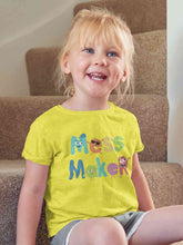 Load image into Gallery viewer, Mess Maker Cartoon Half Sleeves T-Shirt For Girls -KidsFashionVilla

