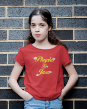 Load image into Gallery viewer, Phupho Ki Jaan Eid Half Sleeves T-Shirt For Girls -KidsFashionVilla
