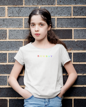 Load image into Gallery viewer, Bombay Sattar Minimals Half Sleeves T-Shirt For Girls -KidsFashionVilla
