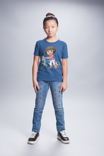 Load image into Gallery viewer, Cute Cartoon Half Sleeves T-Shirt For Girls -KidsFashionVilla
