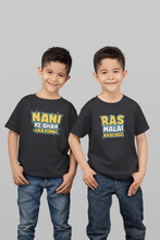 Load image into Gallery viewer, Nani Ke Ghar Jaayenge Matching Brother-Brother Kids Half Sleeves T-Shirts -KidsFashionVilla
