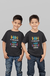 Dadu Ke Ghar Jayenge Matching Brother-Brother Kids Half Sleeves T-Shirts -KidsFashionVilla
