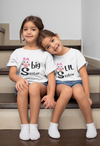 Owl Big Sister Lil Sister Matching Sister-Sister Kids Half Sleeves T-Shirts -KidsFashionVilla