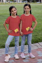 Load image into Gallery viewer, Twins Are Cool Sisters Matching Kids Half Sleeves T-Shirts -KidsFashionVilla
