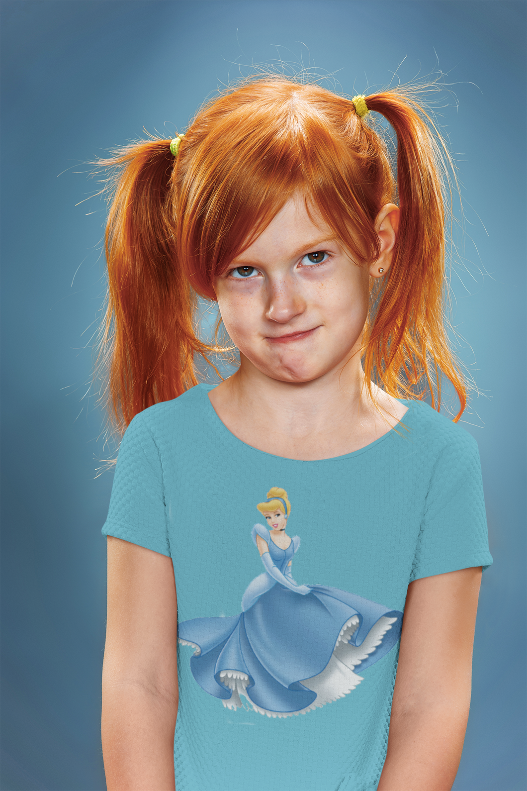 Cute Princess Half Sleeves T-Shirt For Girls -KidsFashionVilla