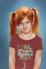 Load image into Gallery viewer, Future Police Half Sleeves T-Shirt For Girls -KidsFashionVilla
