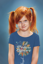 Load image into Gallery viewer, Future Police Half Sleeves T-Shirt For Girls -KidsFashionVilla
