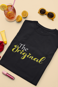The Original Mother And Son Black Matching T-Shirt- KidsFashionVilla