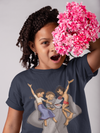 Cute Cartoon Half Sleeves T-Shirt For Girls -KidsFashionVilla