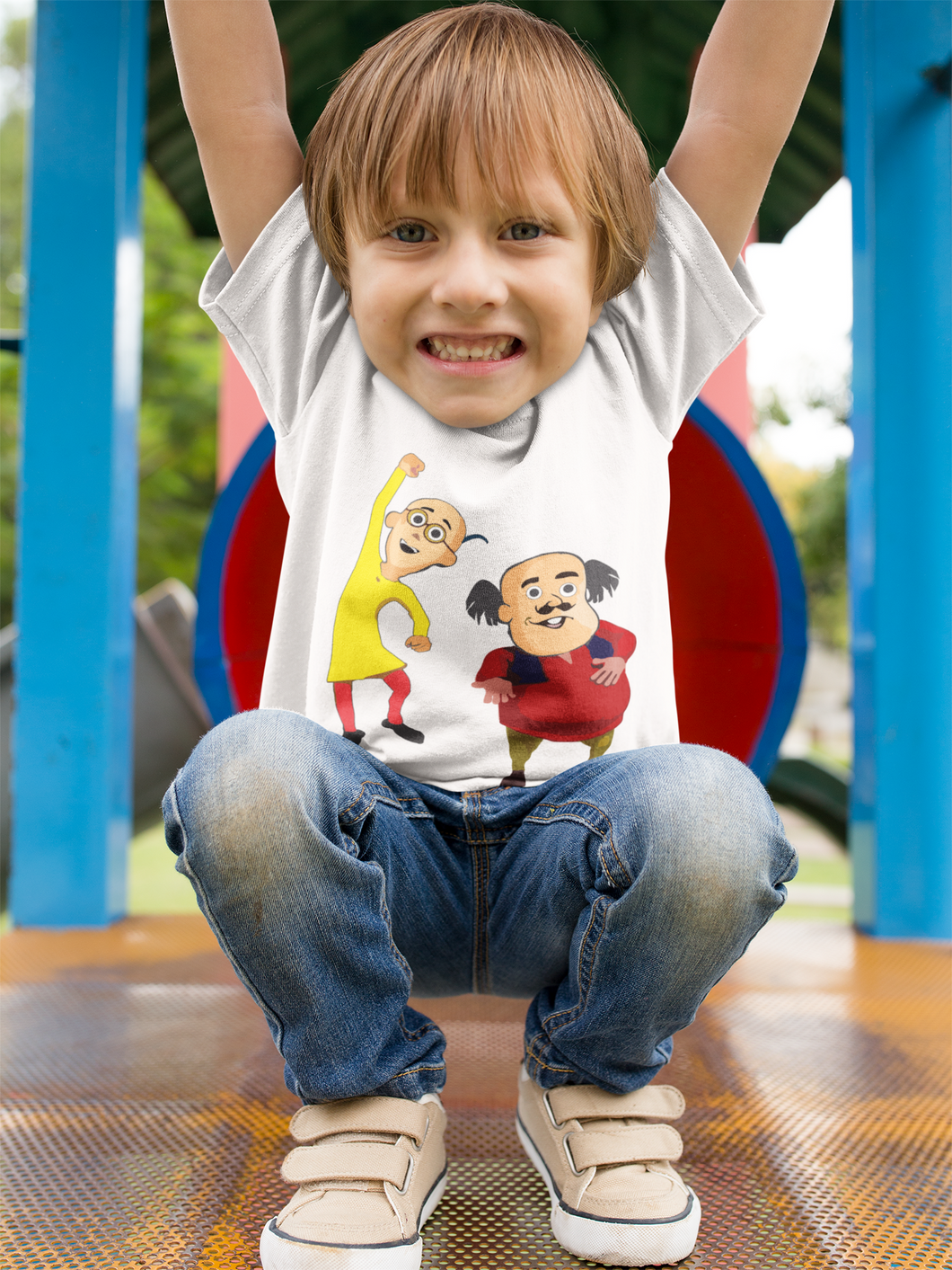 Cute Cartoon Half Sleeves T-Shirt for Boy-KidsFashionVilla