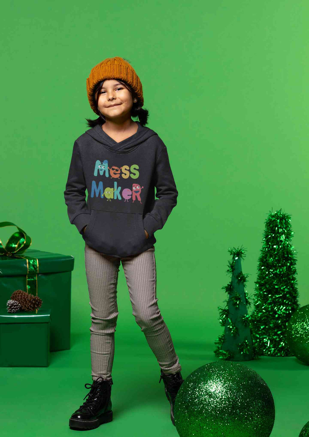 Mess Maker Cartoon Girl Hoodies-KidsFashionVilla