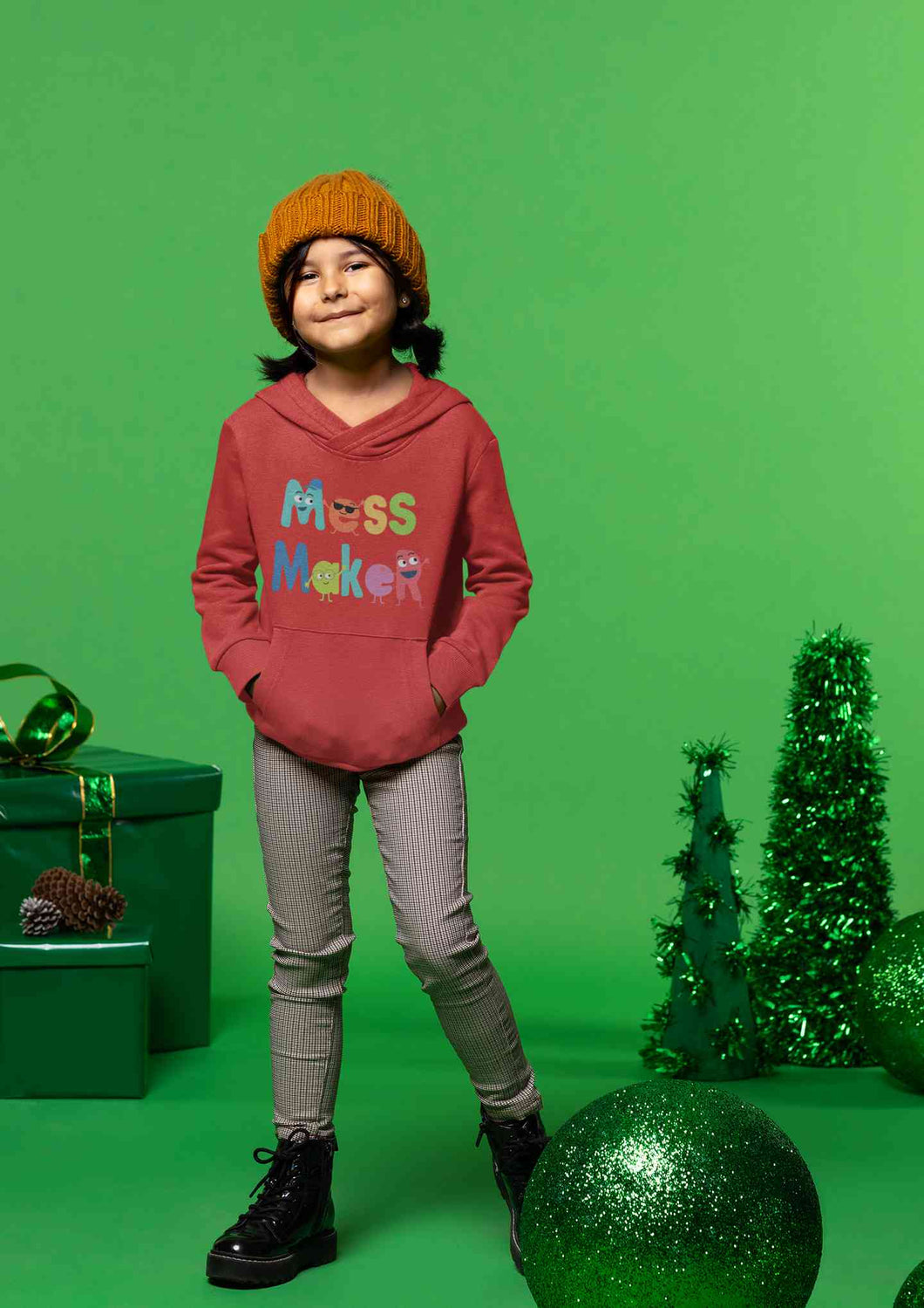 Mess Maker Cartoon Girl Hoodies-KidsFashionVilla