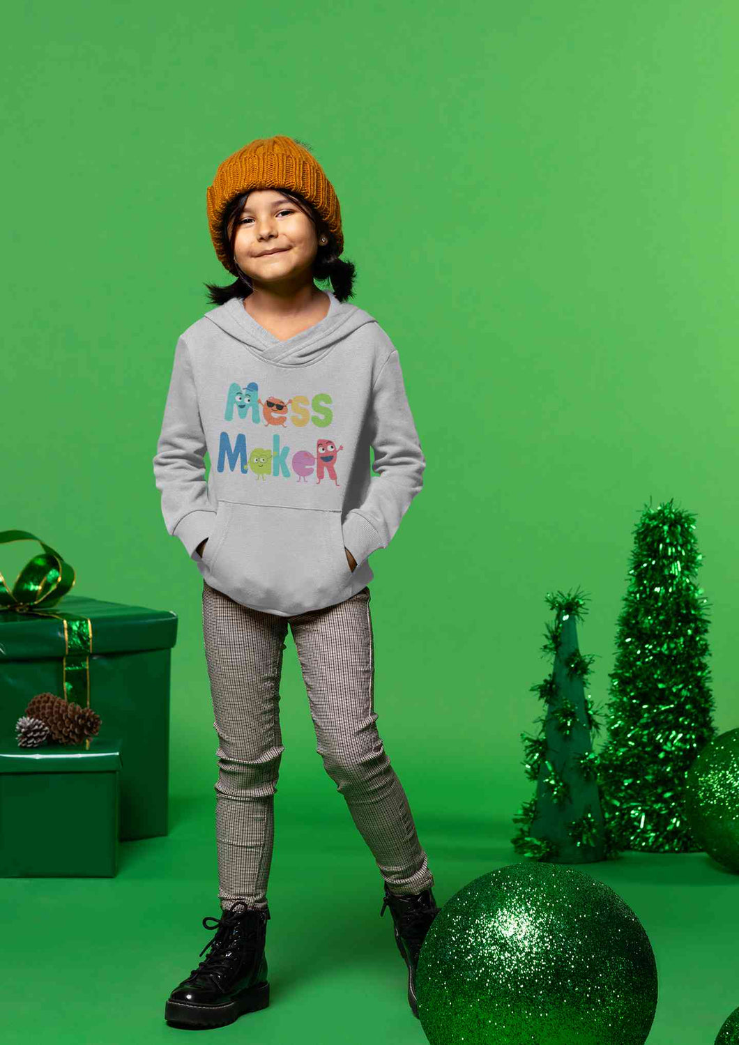 Mess Maker Cartoon Girl Hoodies-KidsFashionVilla
